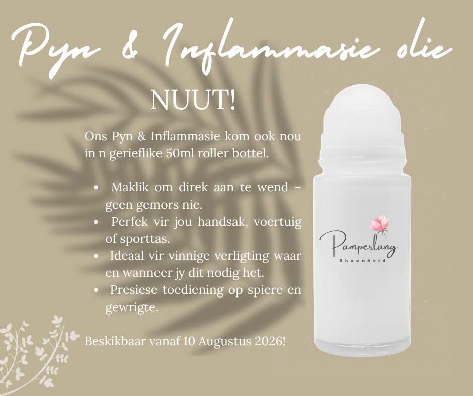New Pain & Inflammation Roller 50ml — available 10 August
